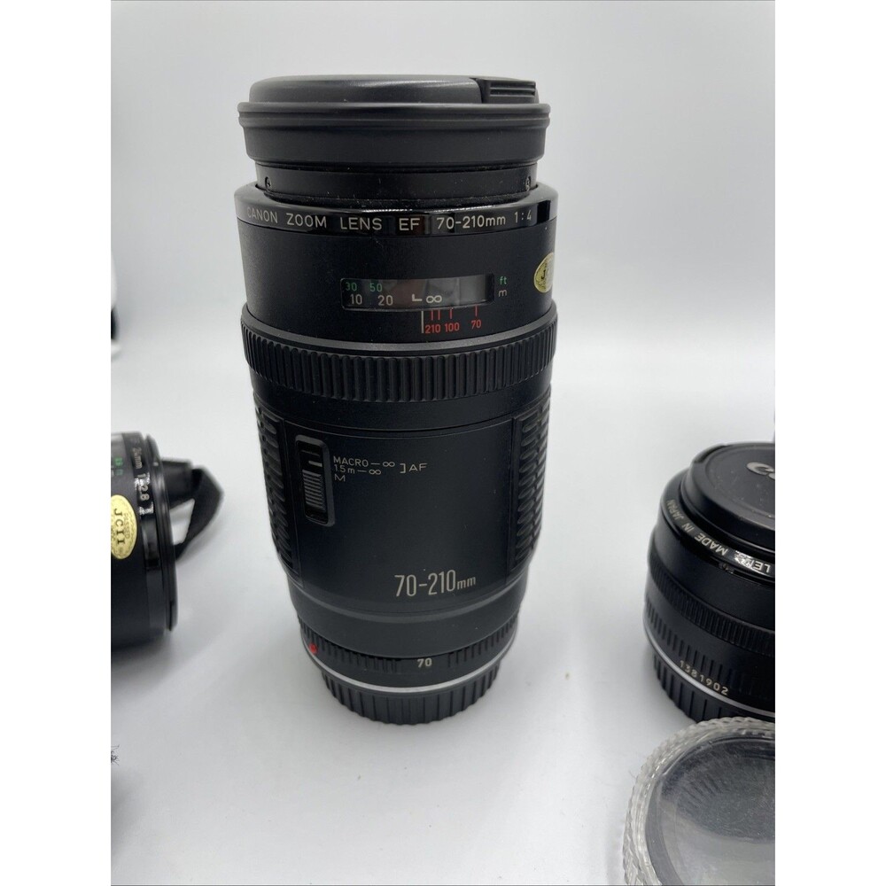 Canon EOS Rebel XS DSLR Camera Cannon 650 Speedlite 300ez Lens Lot Filters Works - Picture 11 of 16